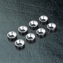 M3 Alum. countersunk spacer (silver) (8)