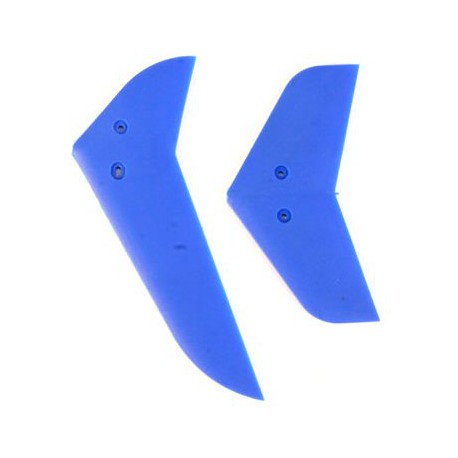 DISC..V. & H. tail blade set(Blue) (EK1-0419L) for Belt CP V2/CPX