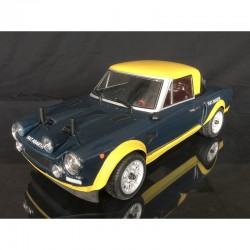 DISC.. FIAT 124 Abarth Rally Blue-Yellow RTR