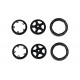 DISC.. 1/18 Eazy RC : Star Style Wheels plastic parts Set