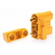 Connector : AS120 2+4 with cap Female plug (5pcs)