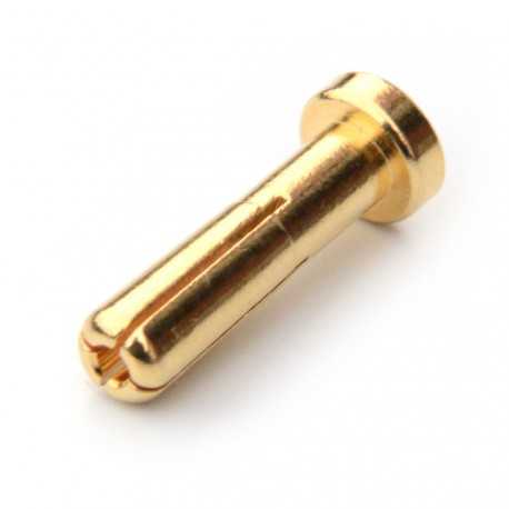 Connector : 4.0mm gold Bullet plated Male plug (10pcs)