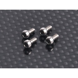 AMZ Option 3.5mm Rear Toe In Ball Head Set (4 pcs)