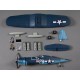 750mm F4U Corsair Warbird PNP kit - blue