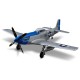 750mm P-51D Mustang Warbird PNP kit - blue