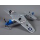 750mm P-51D Mustang Warbird PNP kit - blue