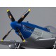 750mm P-51D Mustang Warbird PNP kit - blue