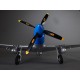 750mm P-51D Mustang Warbird PNP kit - blue