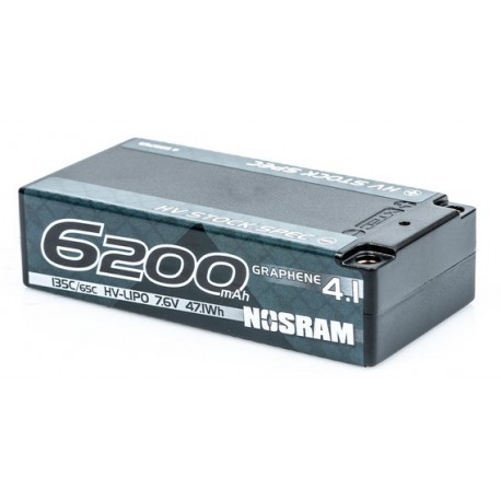 HV Stock Spec Shorty GRAPHENE-4.1 6200mAh 7.6V LiPo 130C/65C