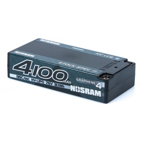 HV LCG Stock Spec Shorty GRAPHENE-4 4100mAh - 7.6V LiPo - 135C/65C