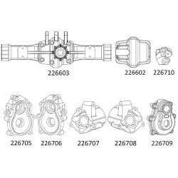 EMOX - Rear axle housing assembly