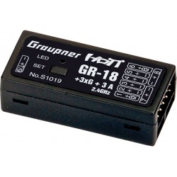 GR-18 + 3XG + 3A HoTT - 2.4 GHz receiver