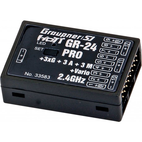 GR-24 PRO +3xG +3A + 3M + Vario HoTT- 2.4 GHz receiver