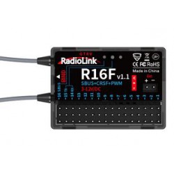 R16F 2.4Ghz 16Ch Receiver with 2-way telemetry for T12D & T16D