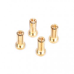 5mm Gold Connectors - 14mm length (4 pcs.)