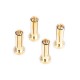 5mm Gold Connectors - 18mm length (4 pcs.)