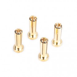 5mm Gold Connectors - 18mm length (4 pcs.)