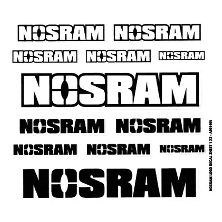 NOSRAM Logo Decal Sheet 1 XS