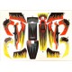 Pre-Cut Body Sticker Set (Red & Yellow) -Blade 200QX