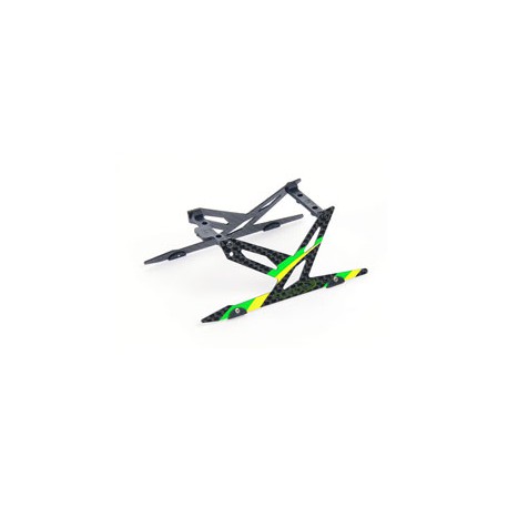 Carbon Landing Skid Set (Green) - Blade 130X