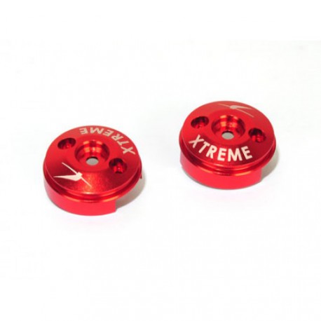 Aluminium Covers for Carbon Blade (Red, 2 pcs) -B350QX