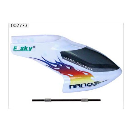 DISC..Fuselage Set B (White),sharp head for Nano