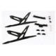 Carbon Landing Skid Set (Black) - Blade 130X