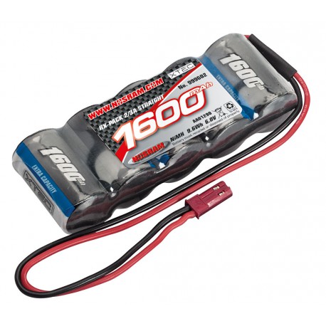 XTEC RX-pack Straight 2/3A NiMH BEC 6.0V 1600mAh