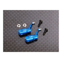 Metal Blade Grip w/ angular-contacted bearing -Blue (MCPX)